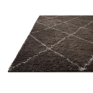 Kazi Modern Trellis Shag Soft Area Rug