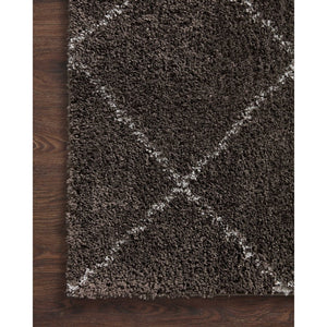 Kazi Modern Trellis Shag Soft Area Rug