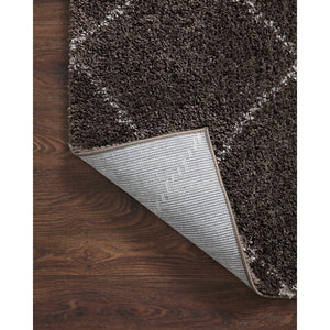 Kazi Modern Trellis Shag Soft Area Rug