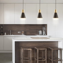 Watts Mid-Century Modern Iron LED Pendant, by JONATHAN Y