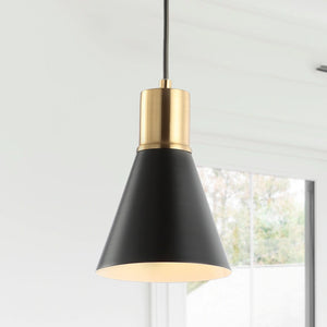 Watts Mid-Century Modern Iron LED Pendant, by JONATHAN Y