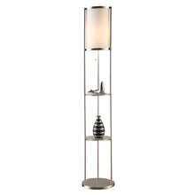 Artiva USA Exeter Modern Brushed Steel/ Glass 63-inch Floor Lamp