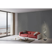 Unique Modern Integrated LED Matte Black Floor Lamp - 63.00