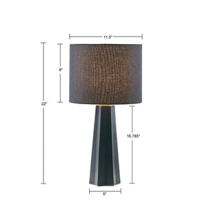 Martha Stewart Athena Geometric Ceramic Table Lamp