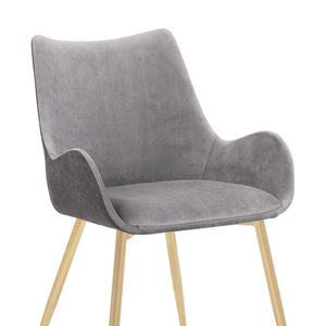 Avery Fabric Dining Room Chair with Metal Legs