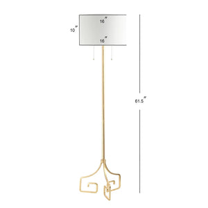 Axel 61.5" Metal LED Floor Lamp, Gold