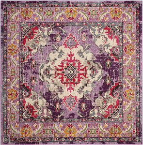 Distressed Violet Fuchsia Soft Area Rug