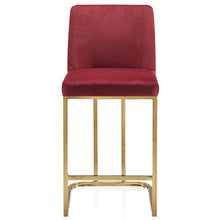 BELLEZE Hutton Dining Chair/Bar Stools Velvet Gold Metal Leg