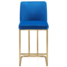 BELLEZE Hutton Dining Chair/Bar Stools Velvet Gold Metal Leg