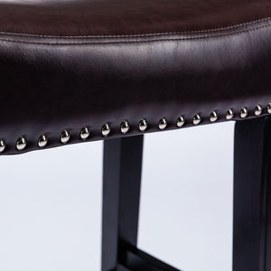 Backless Faux Leather Chairs