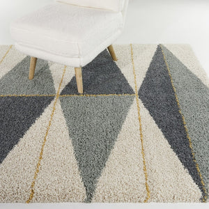 Modern Geometric Berber Shag Soft Area Rug