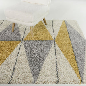 Modern Geometric Berber Shag Soft Area Rug