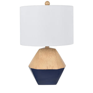 Bennington 21.25" Blue Table Lamp - 14"W x 14"D x 21"H