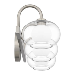 Bensen 3-Light Brushed Nickel Bath Light