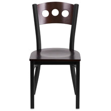 Decorative 3 Circle Back Metal Restaurant Chair - 17"W x 21"D x 32"H