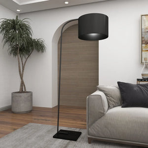 Black Metal Traditional Floor Lamp 64 x 16 x 29 - 16 x 29 x 64