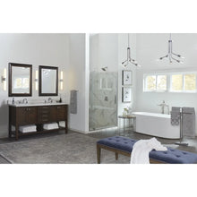 Blanco LED Collection 22" Faux White Marble Etched White Glass Luxe Bath Vanity Light