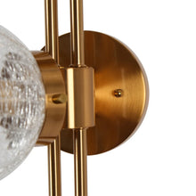 Bola Mid-Century Modern 3-Light Globe Glass Gold Bathroom Vanity lights - L30.5" x W8" x H12.2"