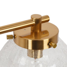 Bola Modern Gold Linear Globe Glass Bathroom Vanity Light for Powder Room