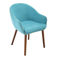 Brage Living Dylan Upholstered Dining Chair - Aqua Blue
