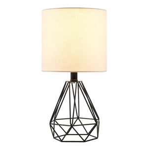 CO-Z 18-Inch Modern Table Lamp with Open Frame Metal Base for Living Room Bedroom