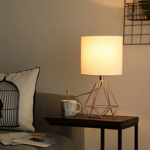 CO-Z 18-Inch Modern Table Lamp with Open Frame Metal Base for Living Room Bedroom