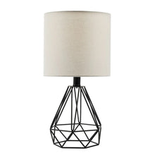 CO-Z 18-Inch Modern Table Lamp with Open Frame Metal Base for Living Room Bedroom