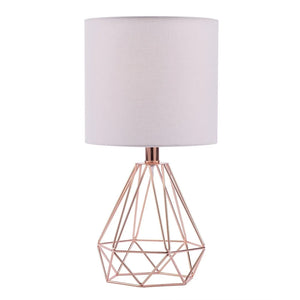 CO-Z 18-Inch Modern Table Lamp with Open Frame Metal Base for Living Room Bedroom