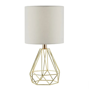 CO-Z 18-Inch Modern Table Lamp with Open Frame Metal Base for Living Room Bedroom