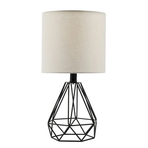 CO-Z 18-Inch Modern Table Lamp with Open Frame Metal Base for Living Room Bedroom