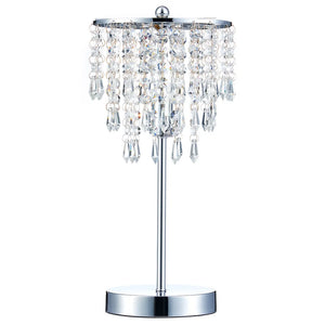 CO-Z 18-Inch Touch Control Crystal Table Lamp with USB Port