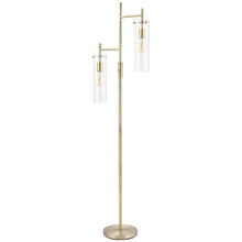 CO-Z 64-Inch Modern 2 Head Metal Tree Floor Lamp - Pale Gold