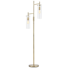 CO-Z 64-Inch Modern 2 Head Metal Tree Floor Lamp - Pale Gold