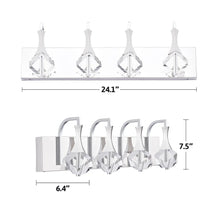 CO-Z Crystal LED Wall Sconce Bathroom Vanity Light