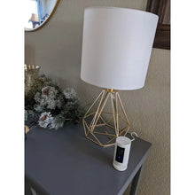 CO-Z 18-Inch Modern Table Lamp with Open Frame Metal Base for Living Room Bedroom