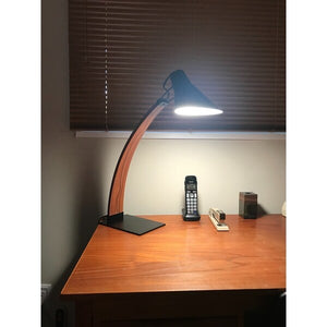 Carson Carrington Fagersta Mid-Century Modern Wood and Metal Table Lamp