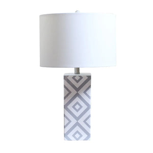 Carson Carrington Ingelshyttan White And Grey Ceramic Table Lamp