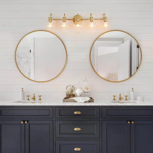 Carson Carrington 3/5-Light Bathroom Vanity Lights Powder Room Glass Wall Sconces