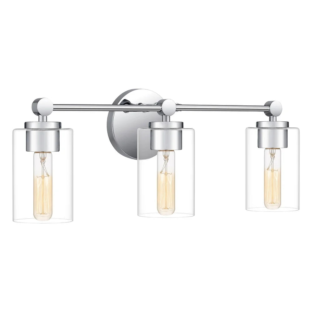 Cassiel 3-Light Polished Chrome Bath Light