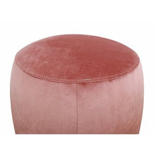 Velvet Round Pouf