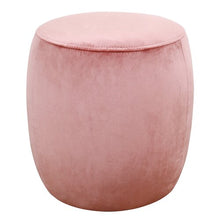 Velvet Round Pouf