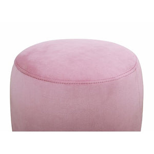 Velvet Round Pouf