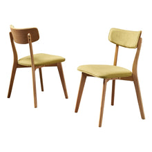 Chazz Mid Century Fabric Dining Chairs (Set of 2) by Christopher Knight Home