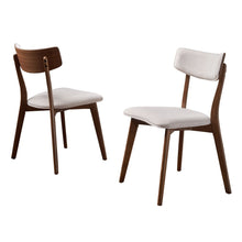 Chazz Mid Century Fabric Dining Chairs (Set of 2) by Christopher Knight Home