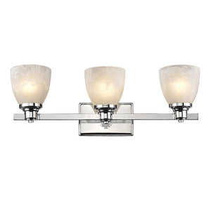 Transitional 3-light Chome Bath/Vanity Fixture