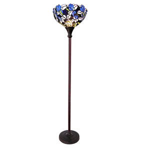 Tiffany Style Tulip Floral 1-light Antique Bronze Floor Lamp/Torchiere