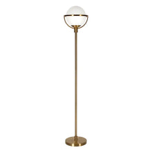 Cieonna Brass Globe and Stem Floor Lamp