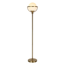 Cieonna Brass Globe and Stem Floor Lamp