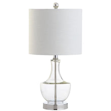 Colette 20" Mini Glass LED Table Lamp, Silver