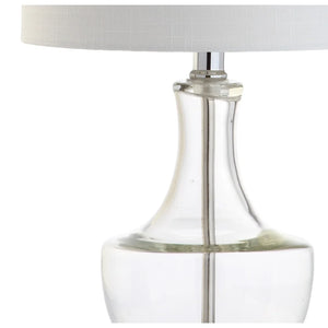 Colette 20" Mini Glass LED Table Lamp, Silver